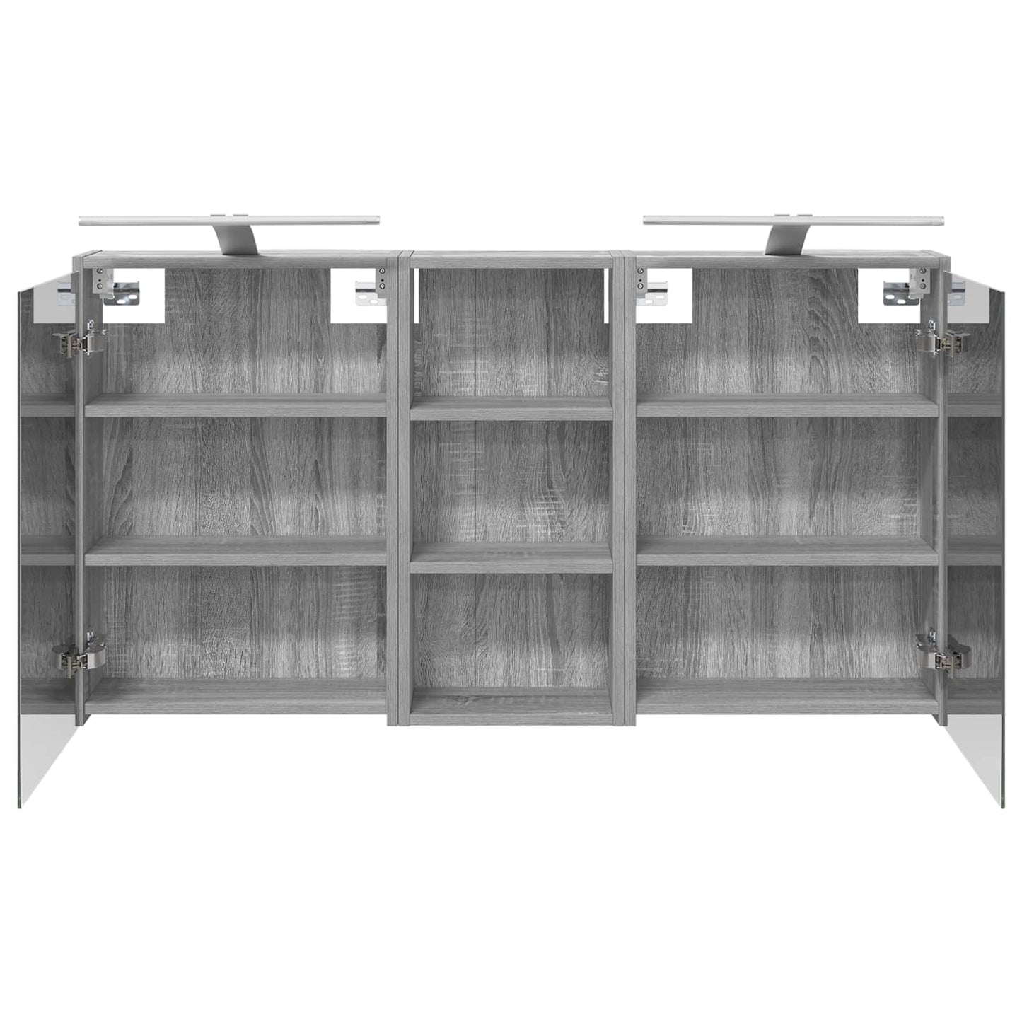 Baderomsskapsett for 3 pcs 116 x 16 x 62,5 cm Konstruert tre