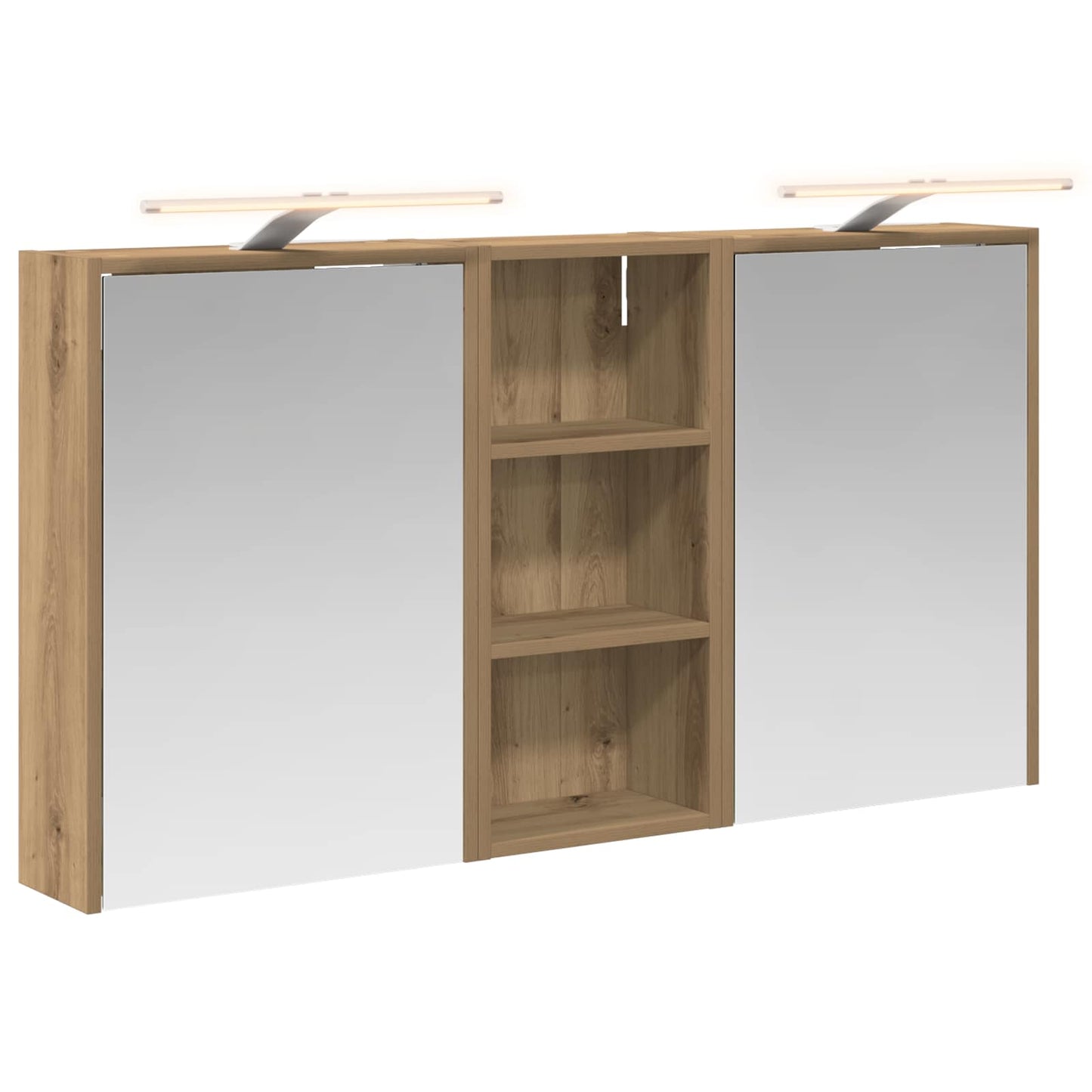 Baderomsskapsett 3 stk. 116 x 16 x 62,5 cm Konstruert tre