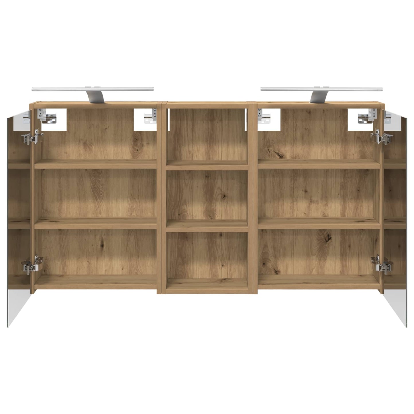 Baderomsskapsett 3 stk. 116 x 16 x 62,5 cm Konstruert tre
