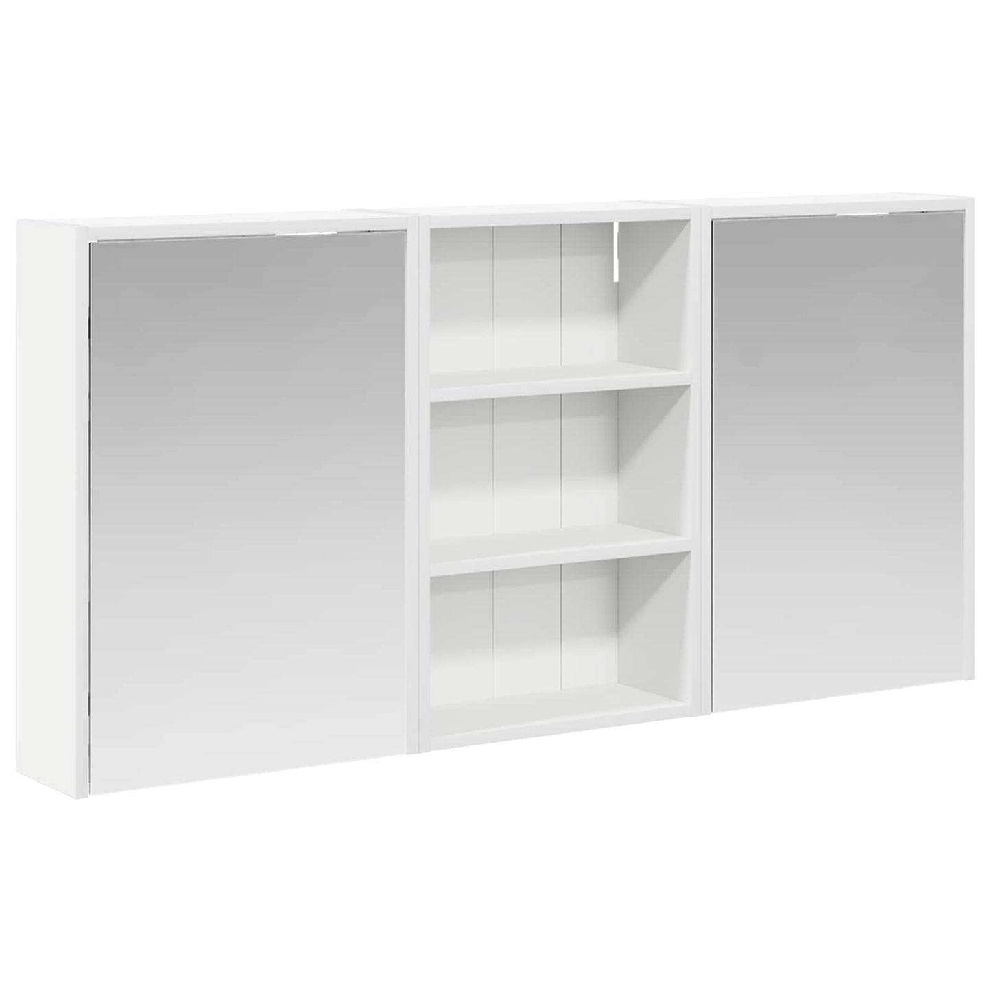 Baderomsskapsett 3 pcs 126 x 16 x 62.5 cm Konstruert tre