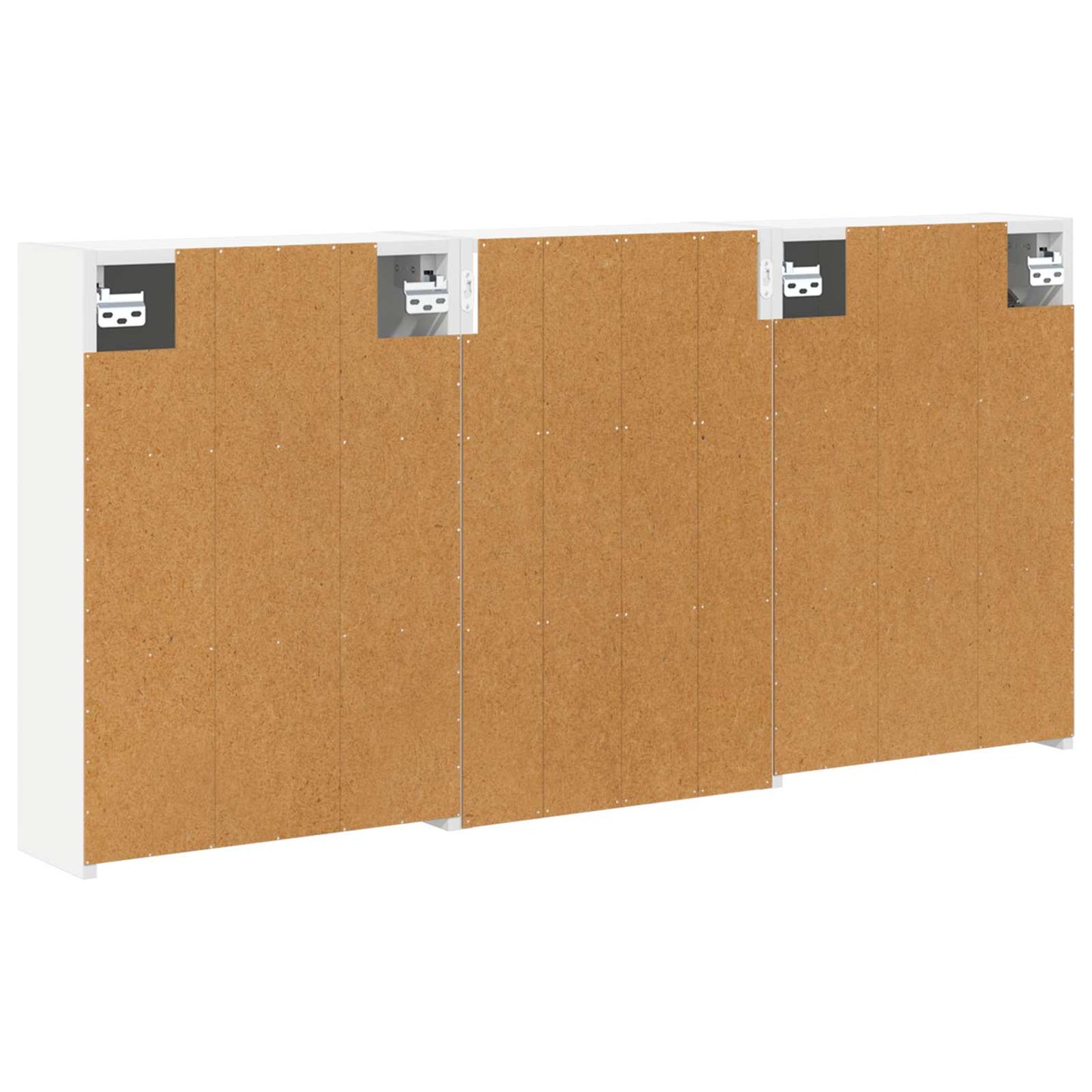 Baderomsskapsett 3 pcs 126 x 16 x 62.5 cm Konstruert tre