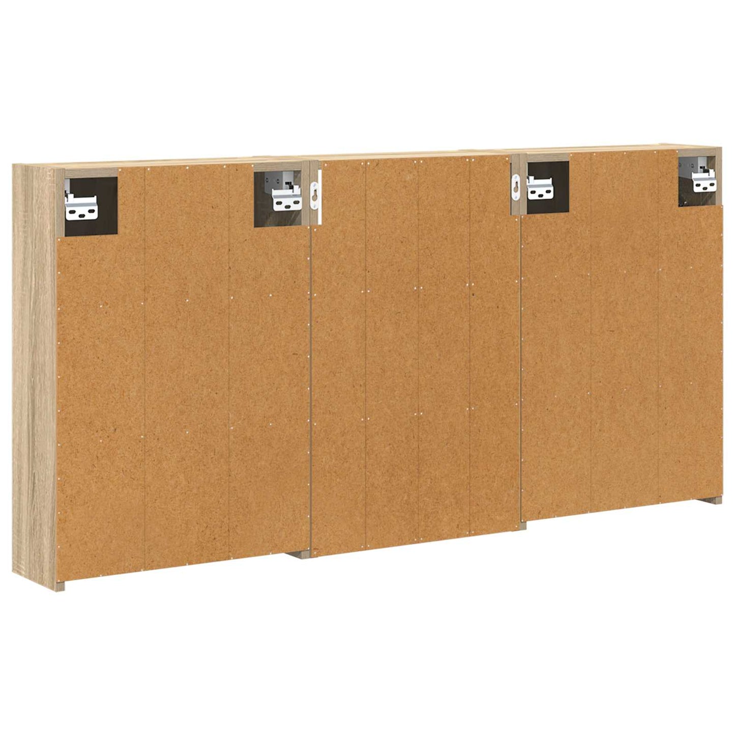 Baderomsskapsett 3 pcs 126 x 16 x 62.5 cm Konstruert tre