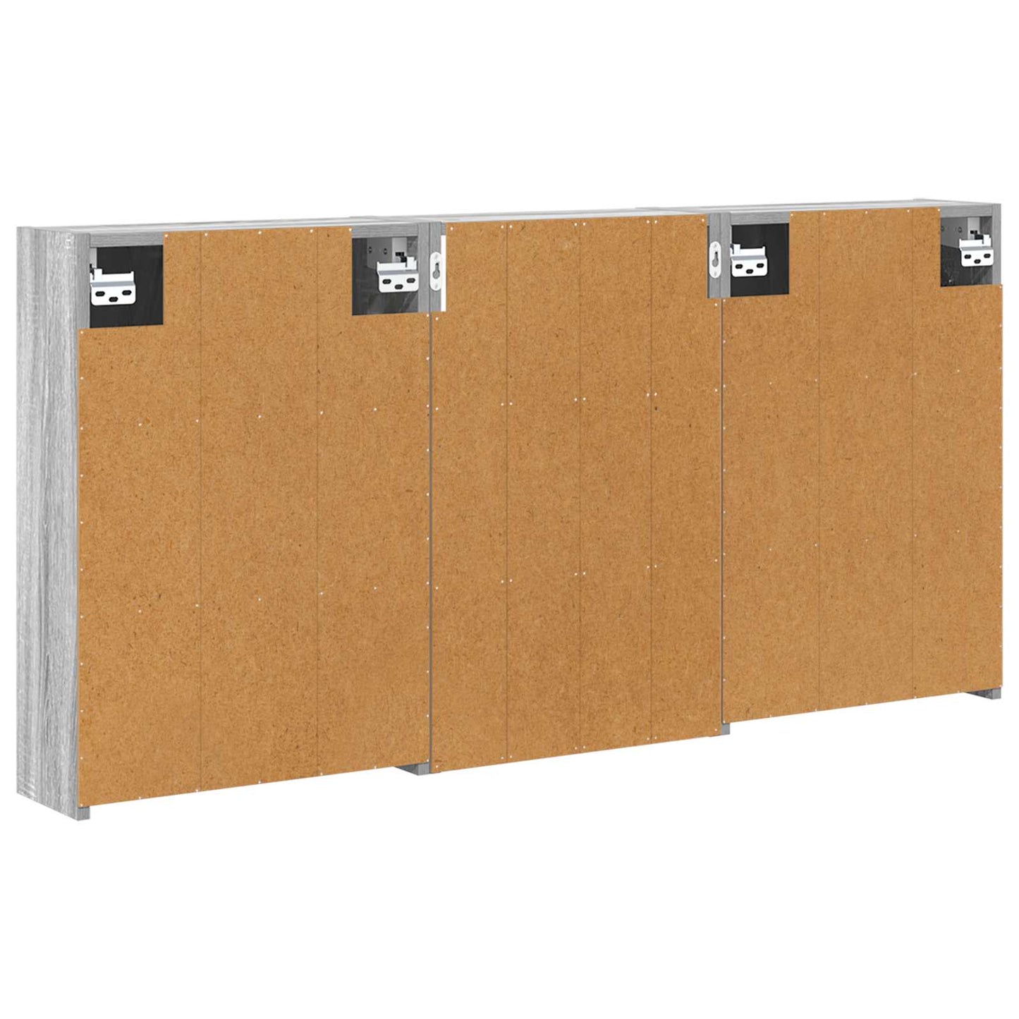 Baderomsskapsett 3 pcs 126 x 16 x 62.5 cm Konstruert tre