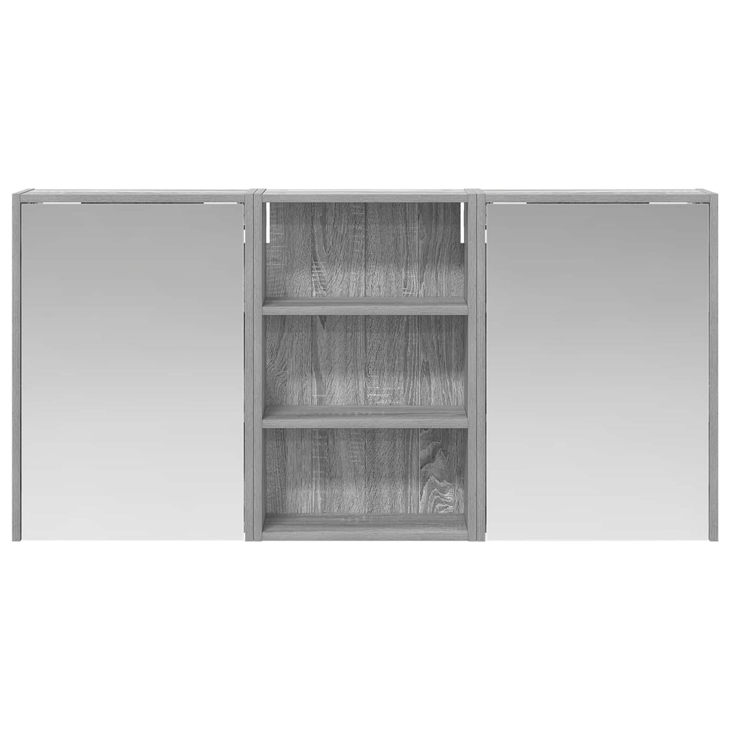 Baderomsskapsett 3 pcs 126 x 16 x 62.5 cm Konstruert tre