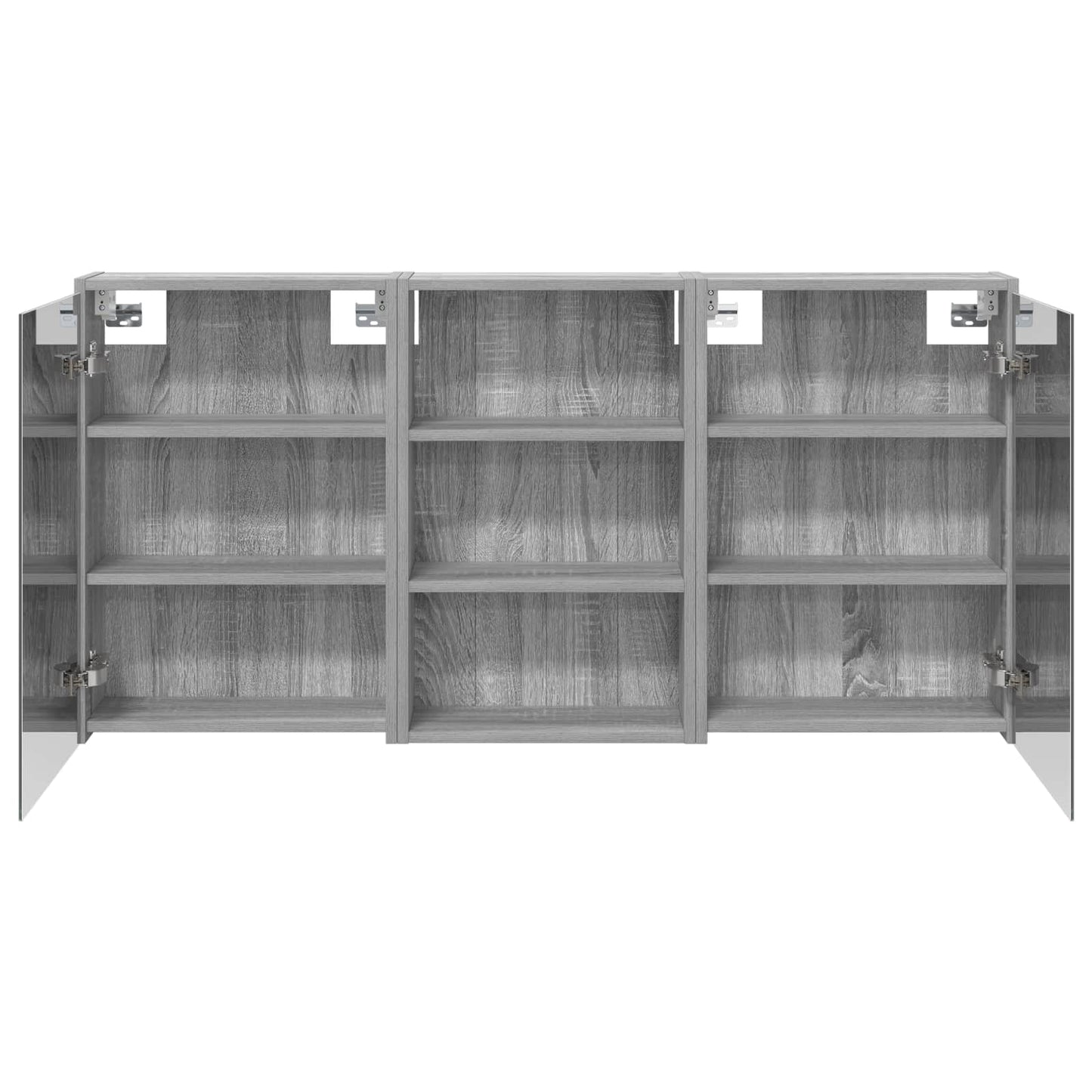 Baderomsskapsett 3 pcs 126 x 16 x 62.5 cm Konstruert tre