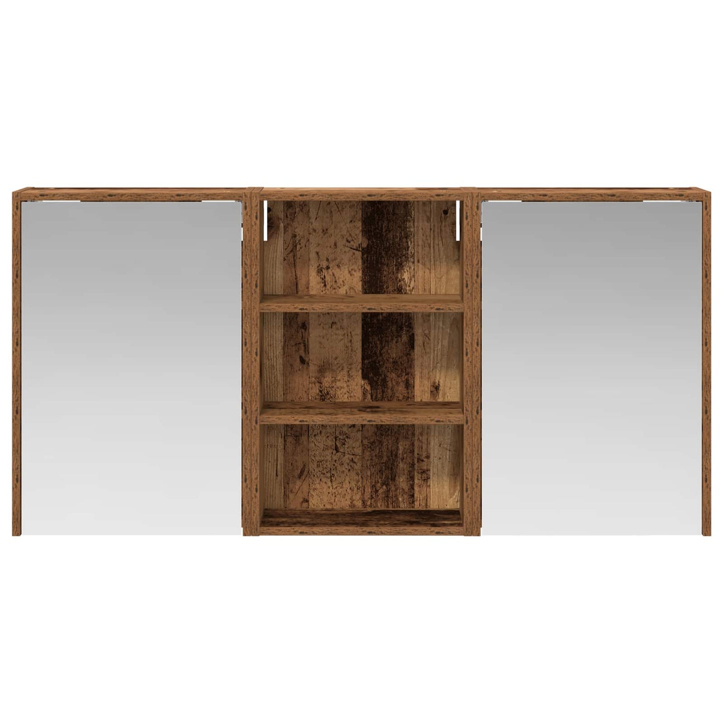 Baderomsskapsett 3 pcs 126 x 16 x 62.5 cm Konstruert tre