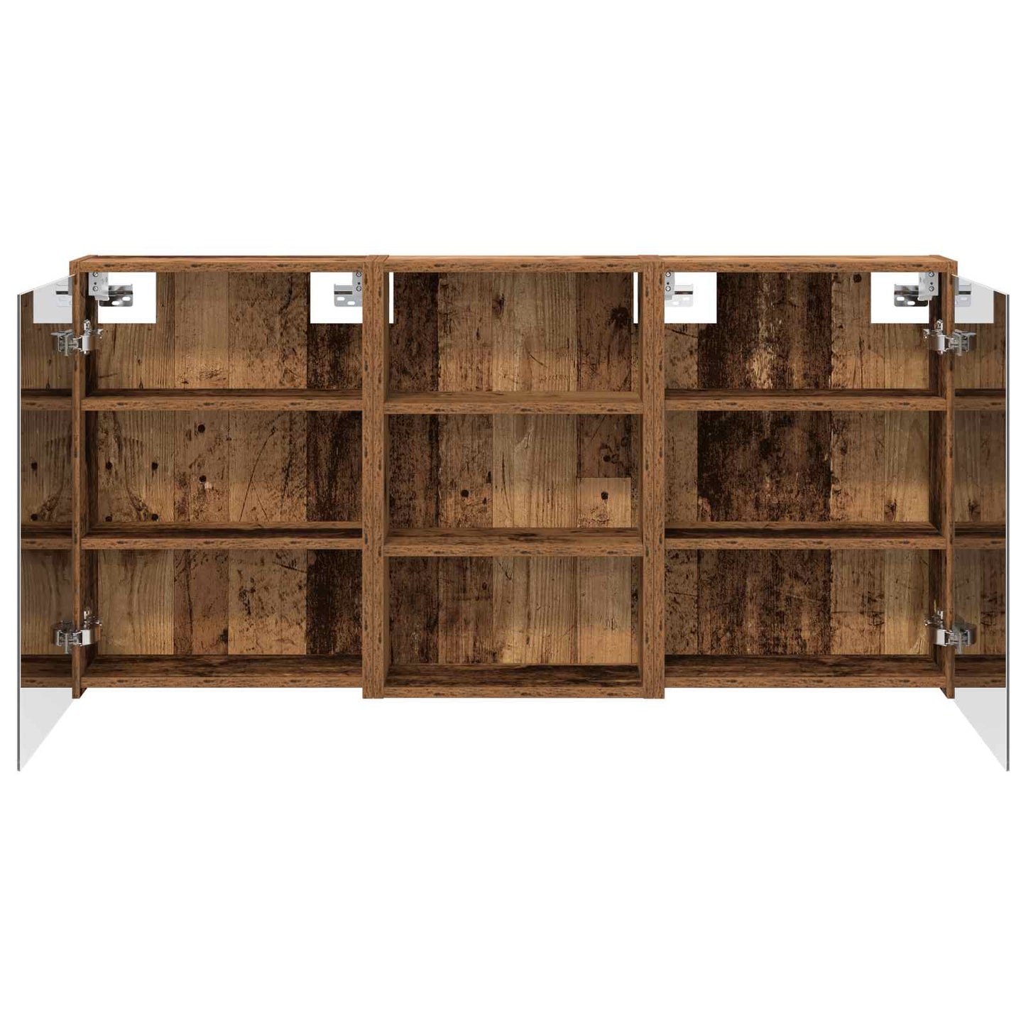 Baderomsskapsett 3 pcs 126 x 16 x 62.5 cm Konstruert tre
