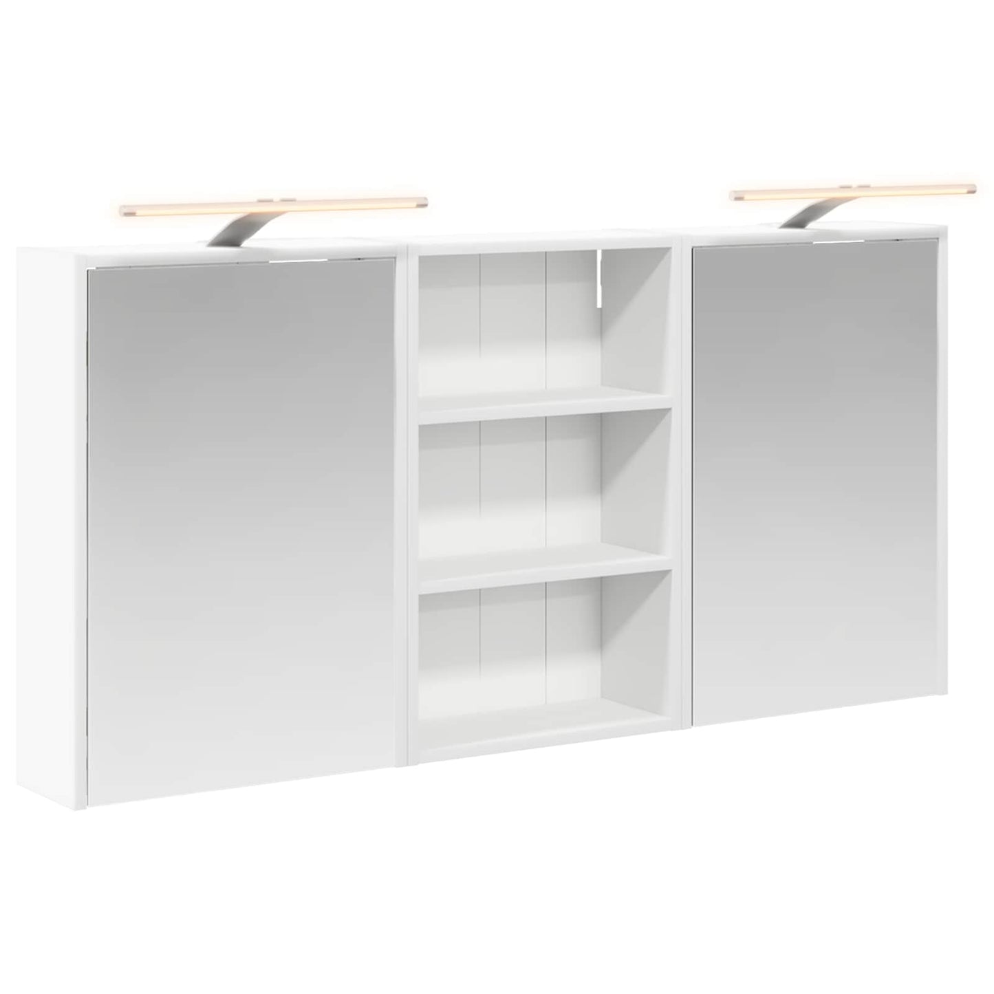 Baderomsskapsett 3 pcs 126 x 16 x 62.5 cm Konstruert tre