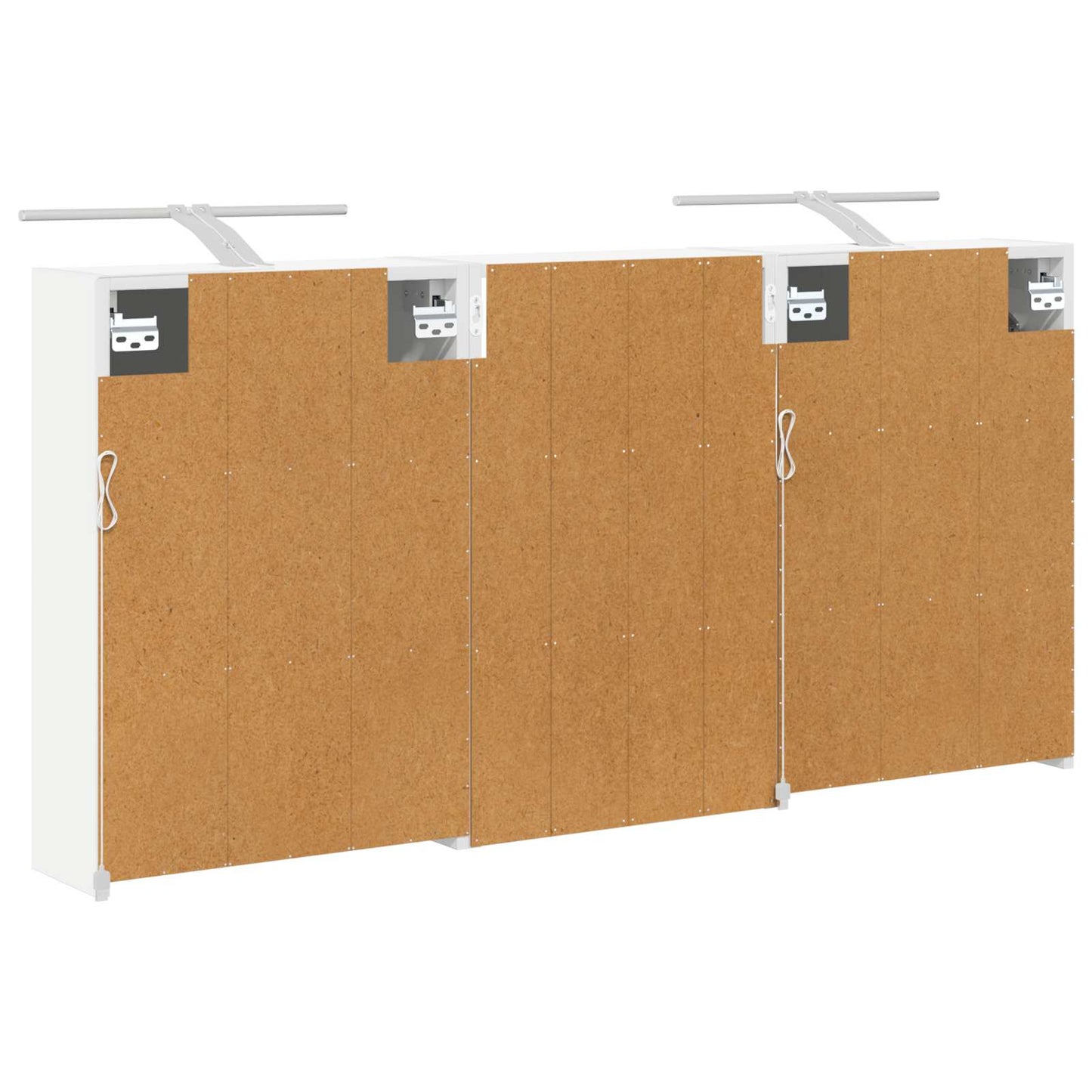 Baderomsskapsett 3 pcs 126 x 16 x 62.5 cm Konstruert tre