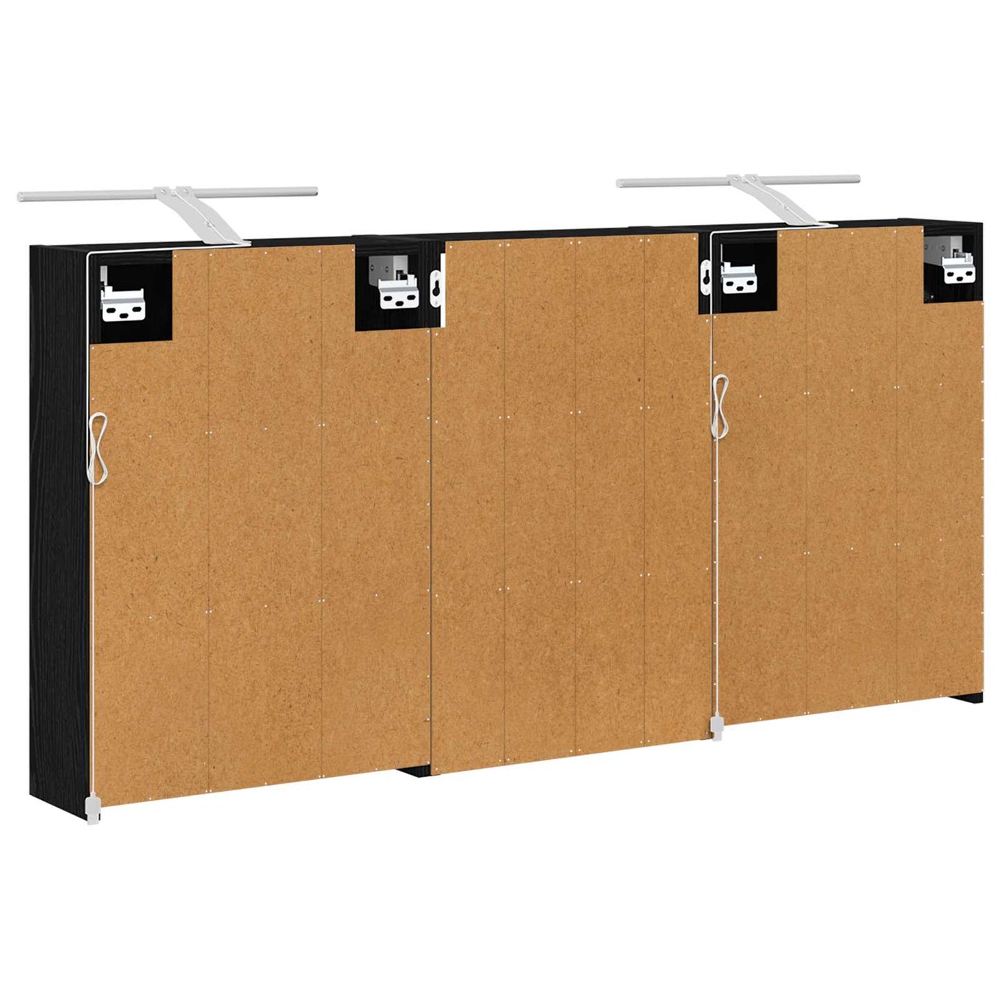 Baderomsskapsett 3 pcs 126 x 16 x 62.5 cm Konstruert tre