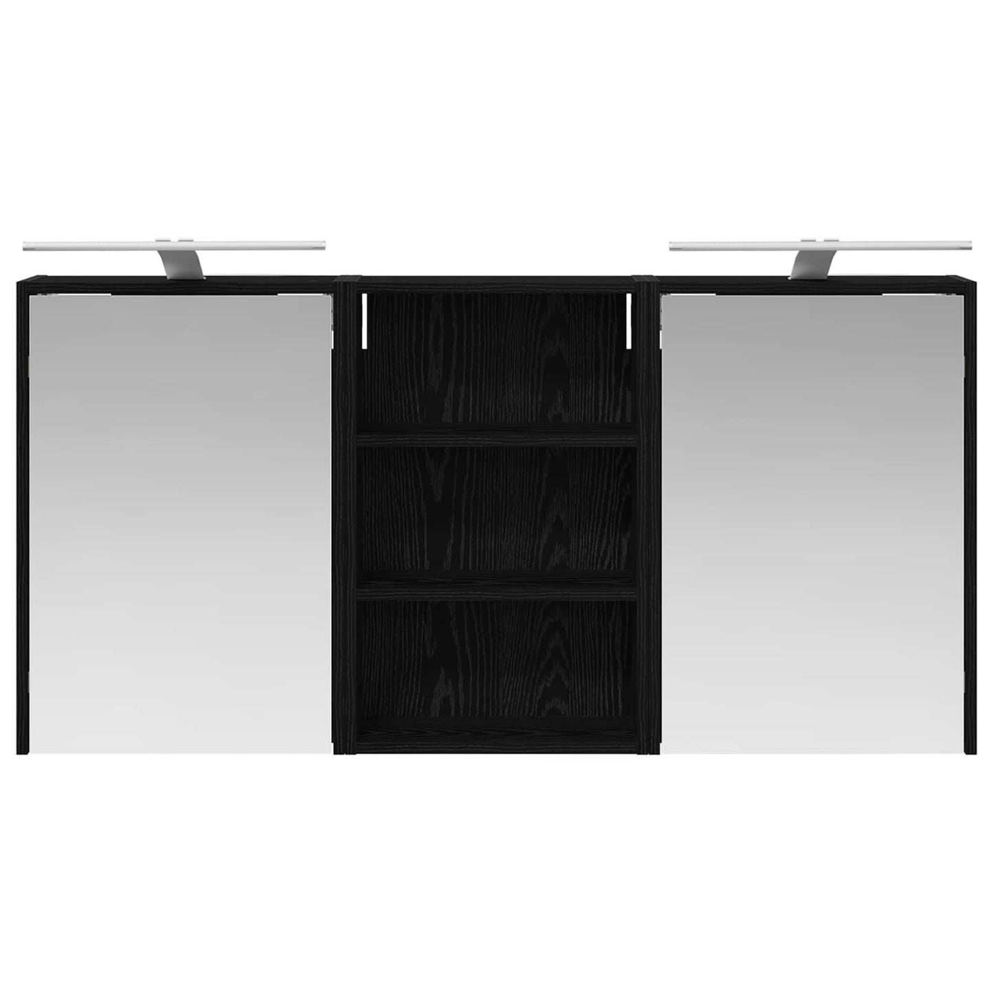 Baderomsskapsett 3 pcs 126 x 16 x 62.5 cm Konstruert tre
