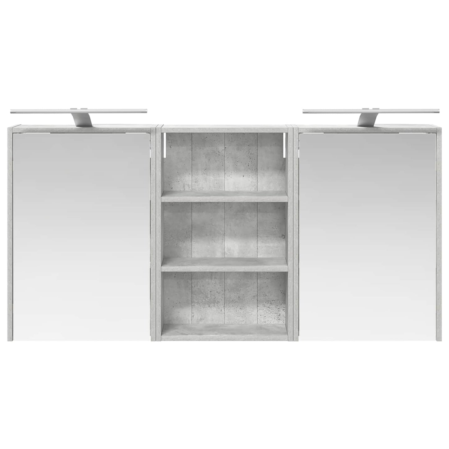 Baderomsskapsett 3 pcs 126 x 16 x 62.5 cm Konstruert tre