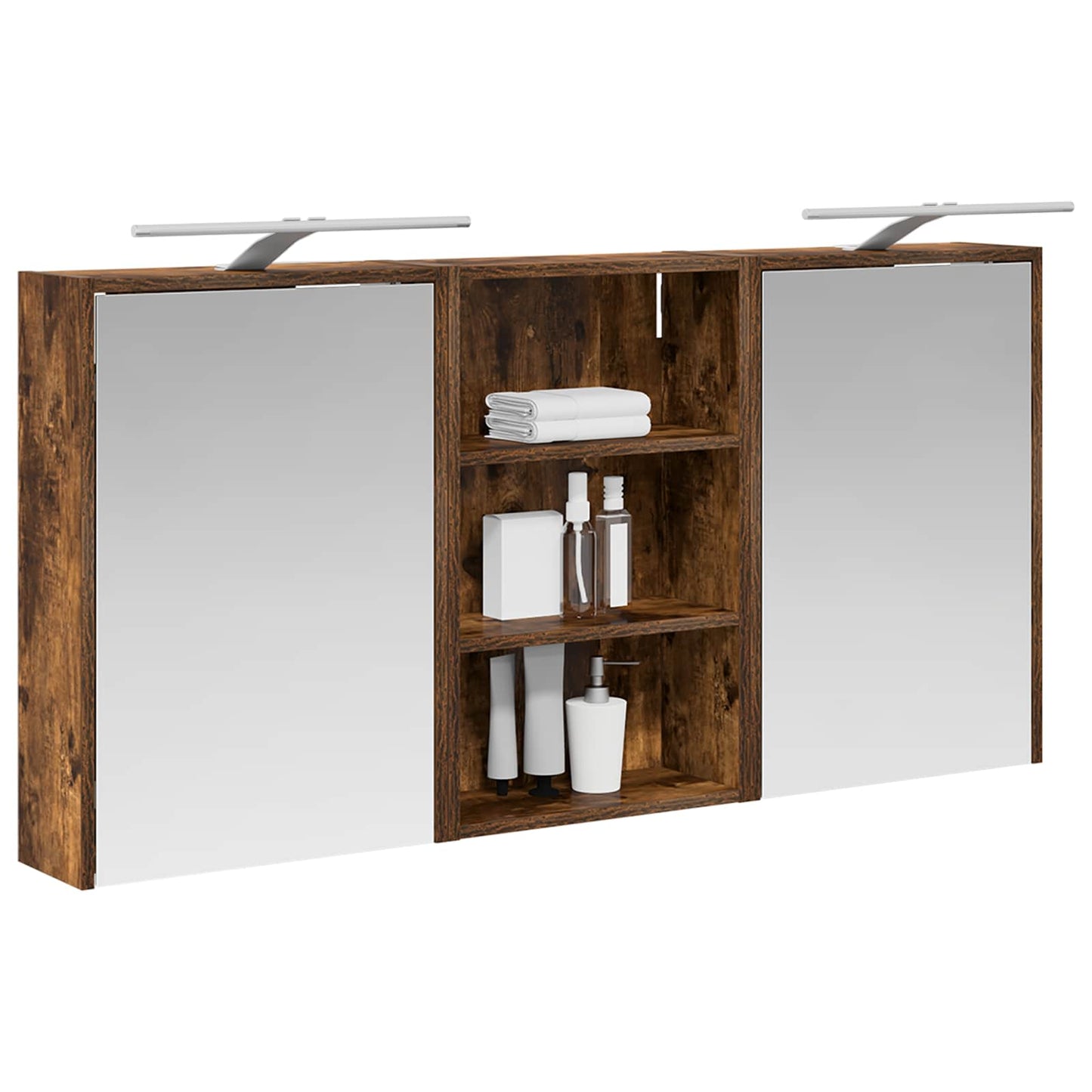 Baderomsskapsett 3 pcs 126 x 16 x 62.5 cm Konstruert tre