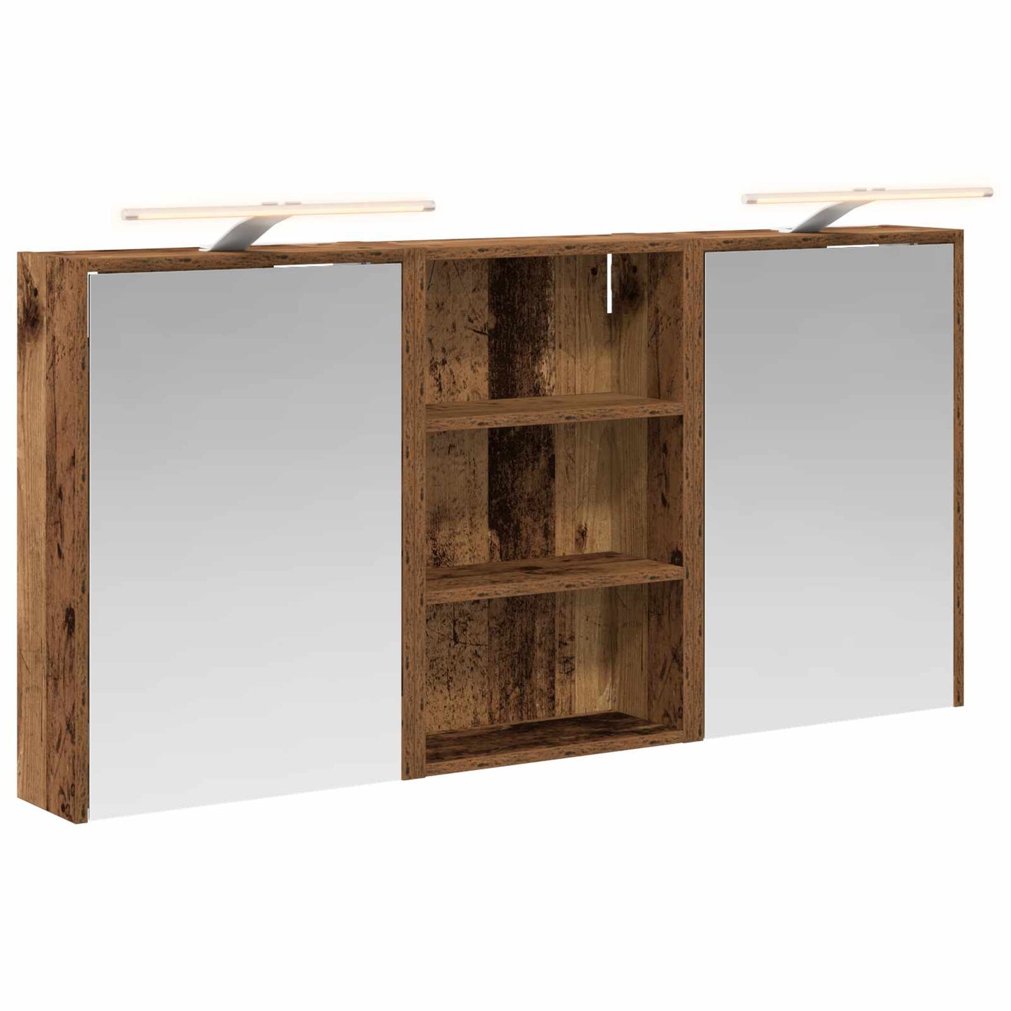 Baderomsskapsett 3 pcs 126 x 16 x 62.5 cm Konstruert tre