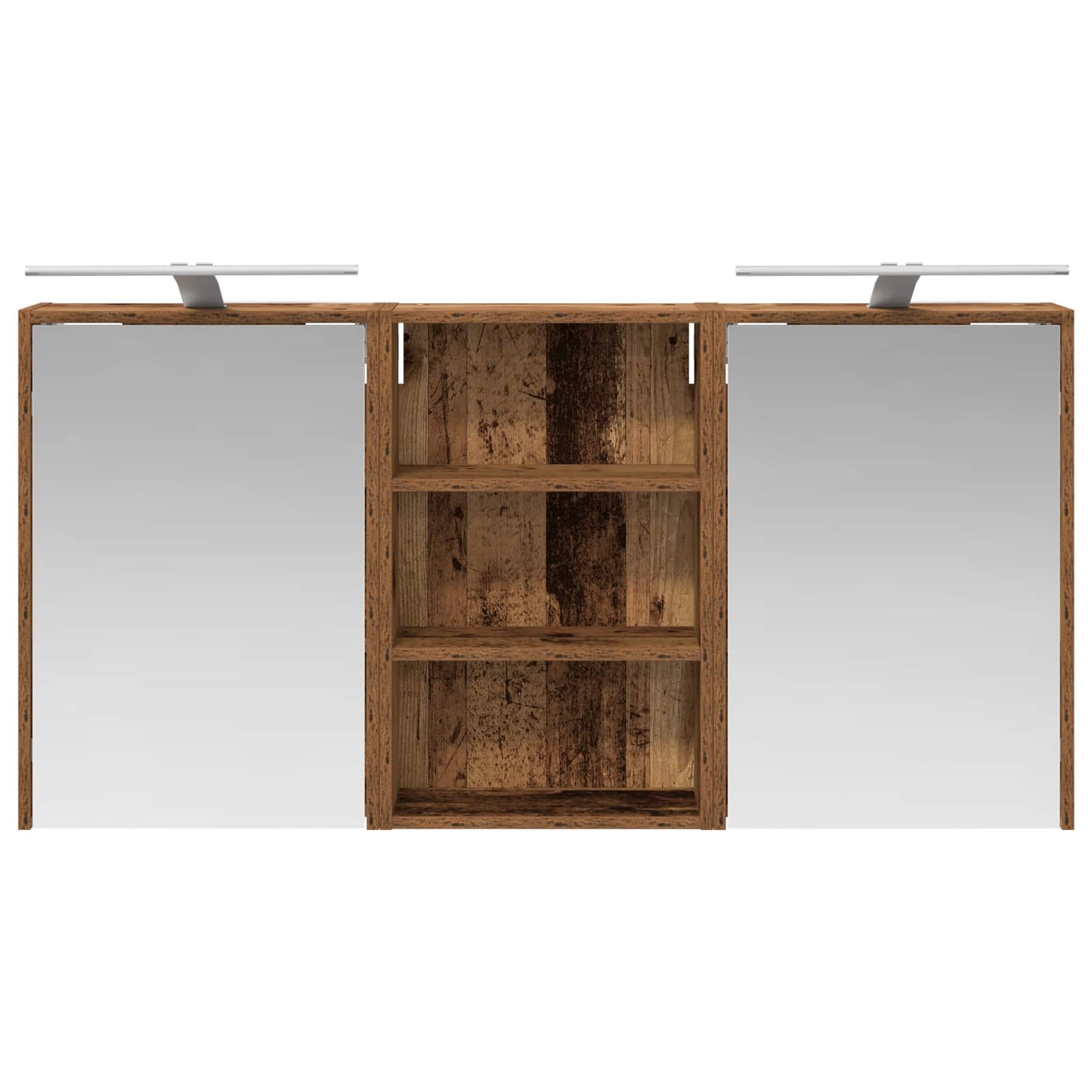 Baderomsskapsett 3 pcs 126 x 16 x 62.5 cm Konstruert tre