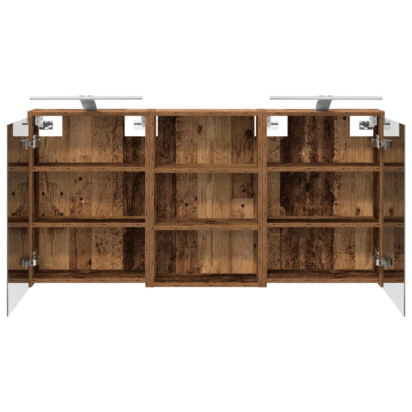 Baderomsskapsett 3 pcs 126 x 16 x 62.5 cm Konstruert tre