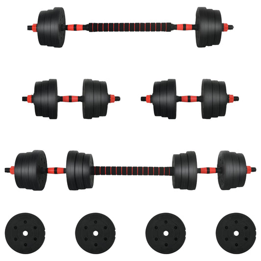 2-i-1 Manualsett 30kg Svart og Rød Sement og jernsand