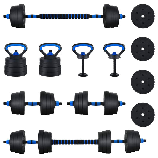 4-i-1 Manualsett 30kg Svart og Blå Sement og jernsand