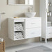 Baderomsinnredningssett 2 pcs Hvit Konstruert tre