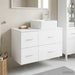 Baderomsinnredningssett 2 pcs Hvit Konstruert tre