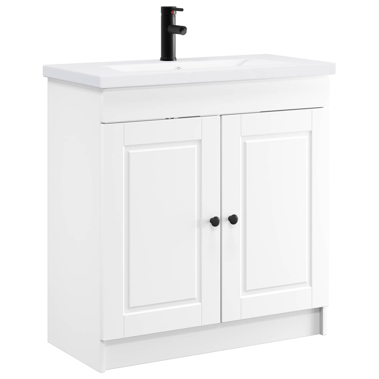 Baderomsinnredningssett Hvit 56 x 37,5 x 81 cm Konstruert tre