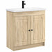 Baderomsinnredningssett Sonoma eik 78,5 x 37,5 x 81 cm