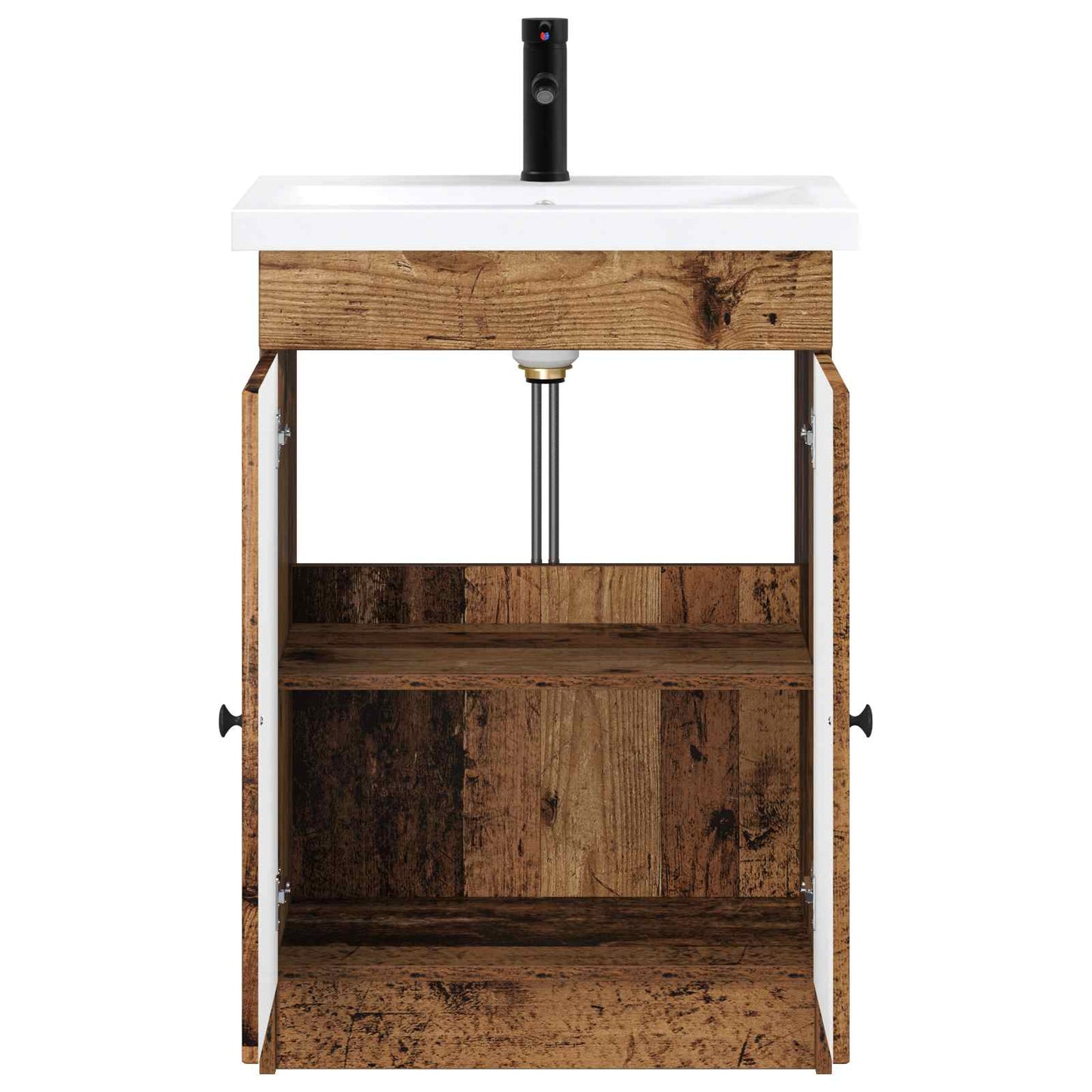 Baderomsinnredningssett Gammelt tre 78,5 x 37,5 x 81 cm
