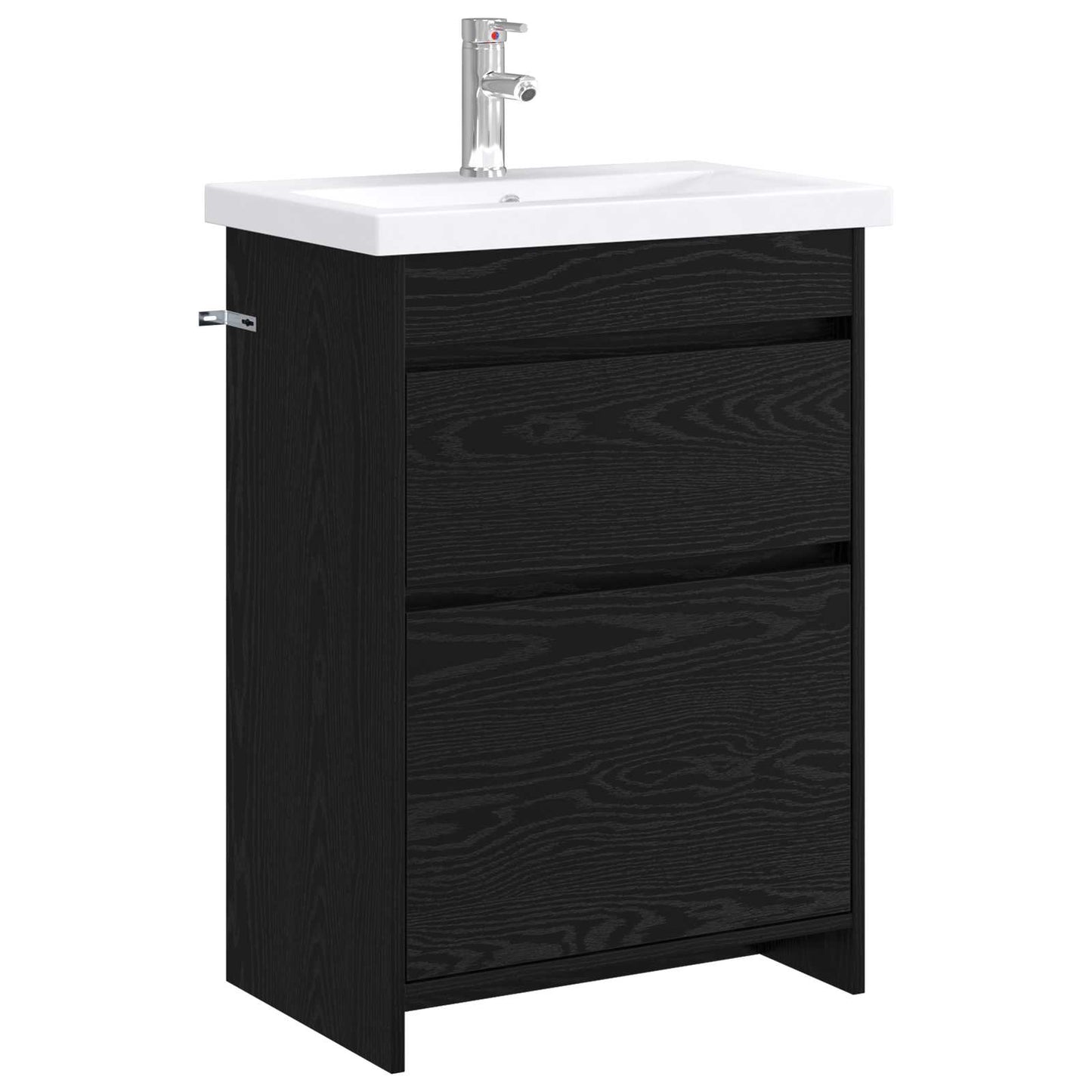 Baderomsinnredningssett Svart eik 61 x 40 x 84,5 cm