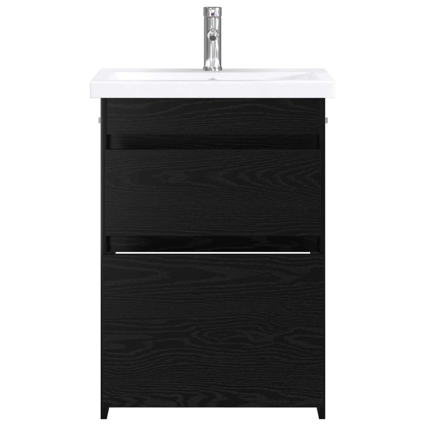 Baderomsinnredningssett Svart eik 61 x 40 x 84,5 cm