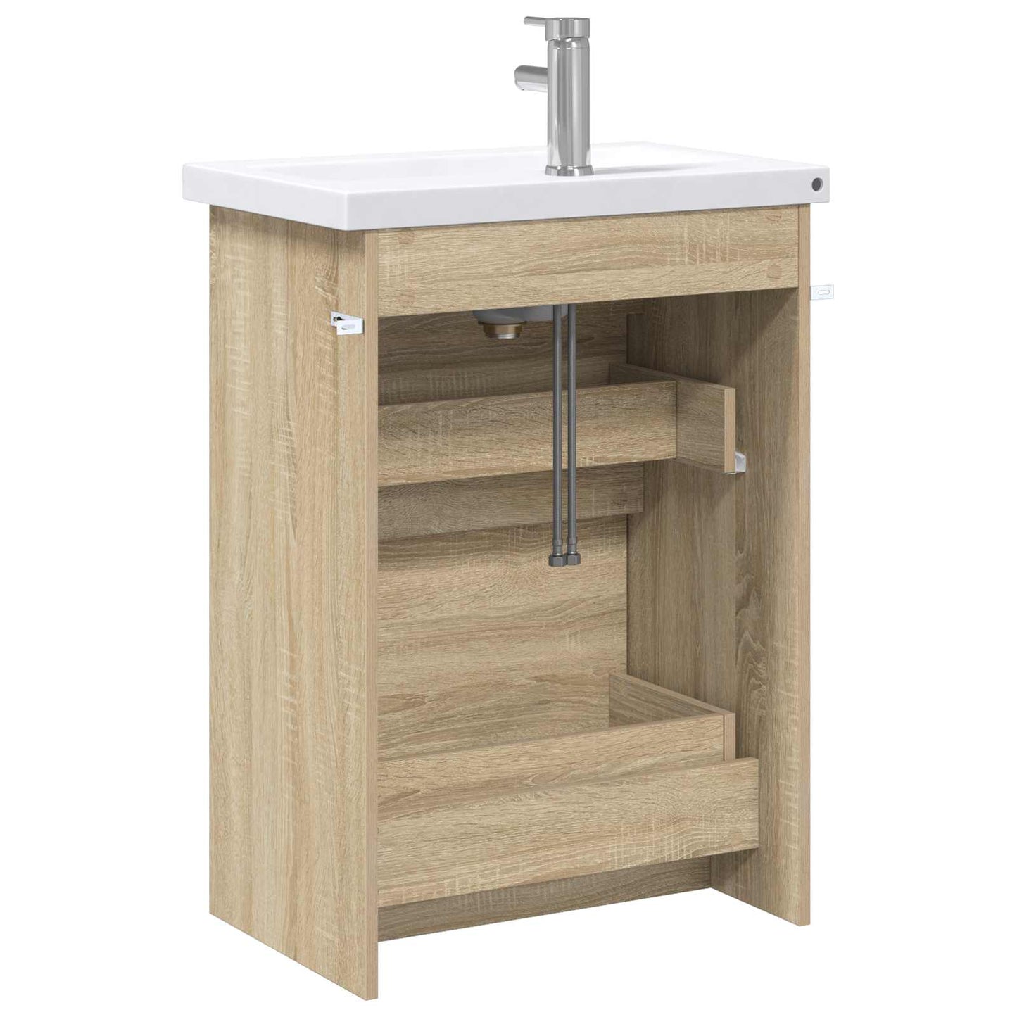 Baderomsinnredningssett Sonoma eik 61 x 40 x 84,5 cm
