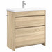 Baderomsinnredningssett Sonoma eik 81 x 40 x 84,5 cm