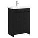 Baderomsinnredningssett Svart eik 61 x 40 x 84,5 cm