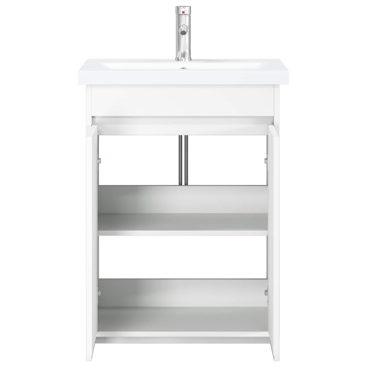 Baderomsinnredningssett Hvit 81 x 40 x 84,5 cm Konstruert tre