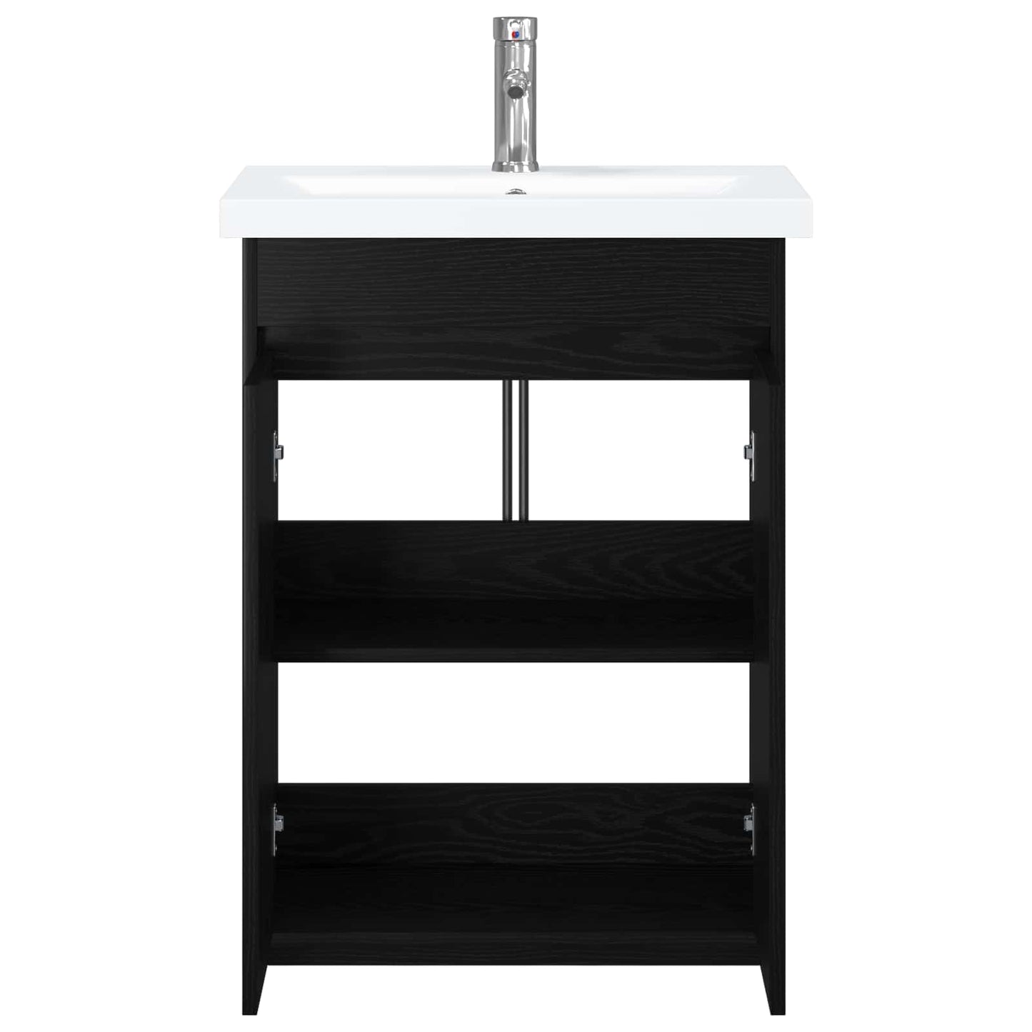 Baderomsinnredningssett Svart eik 81 x 40 x 84,5 cm