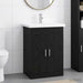 Baderomsinnredningssett Svart eik 61 x 40 x 84,5 cm