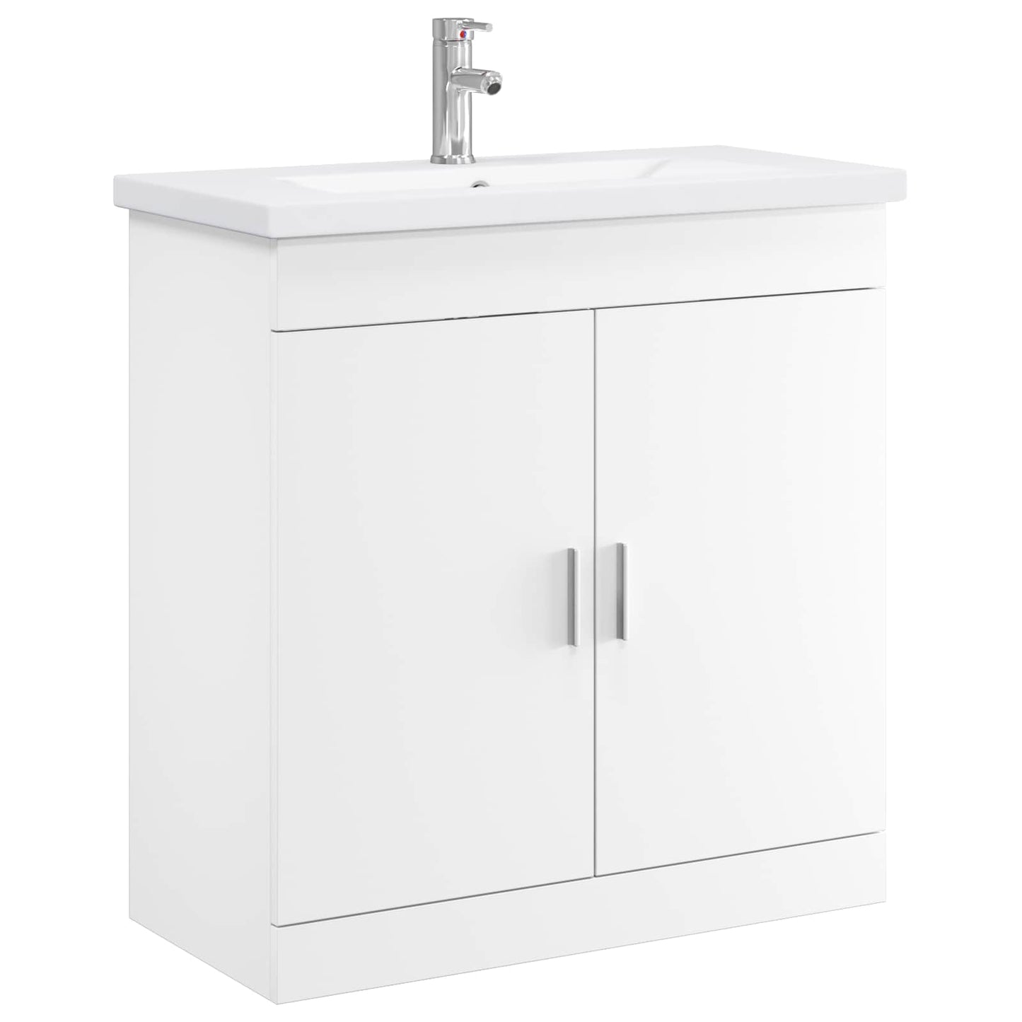 Baderomsinnredningssett Hvit 81 x 40 x 84,5 cm Konstruert tre