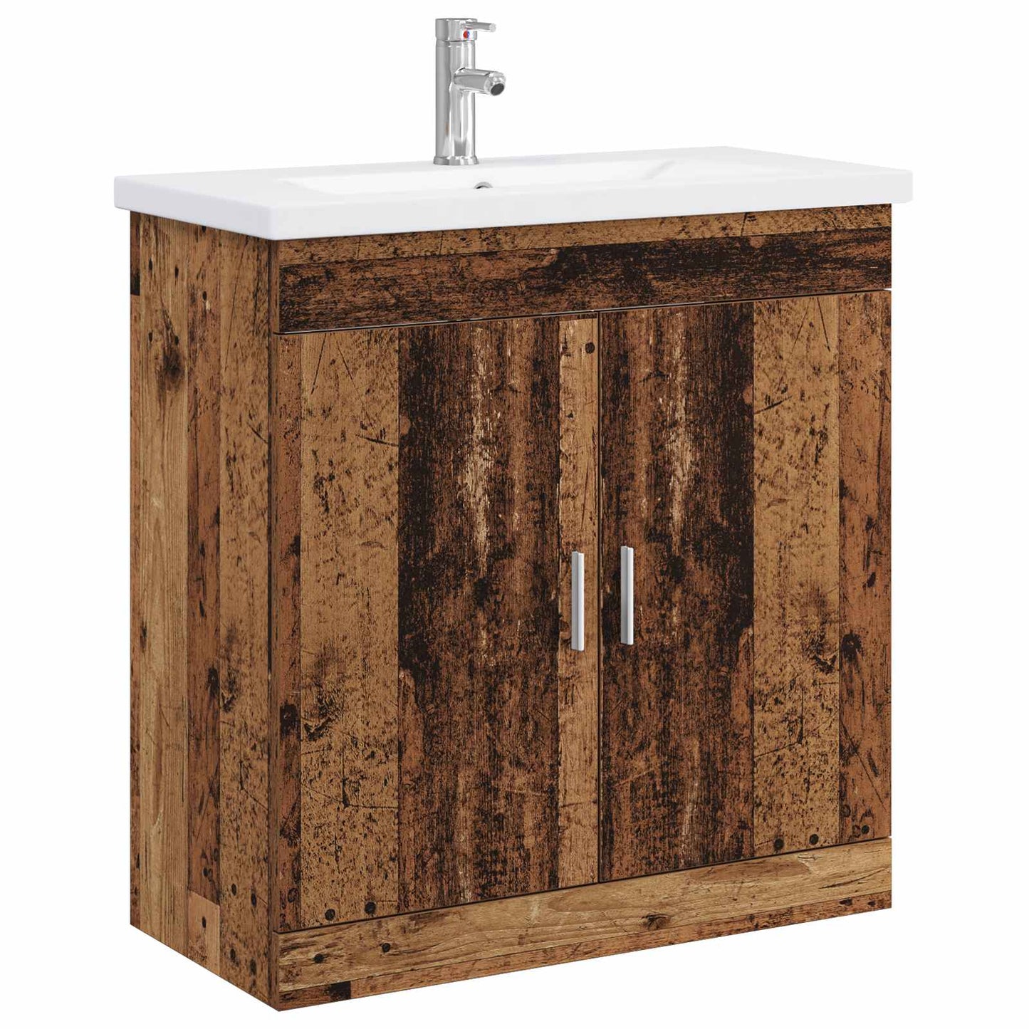 Baderomsinnredningssett Gammelt tre 81 x 40 x 84,5 cm