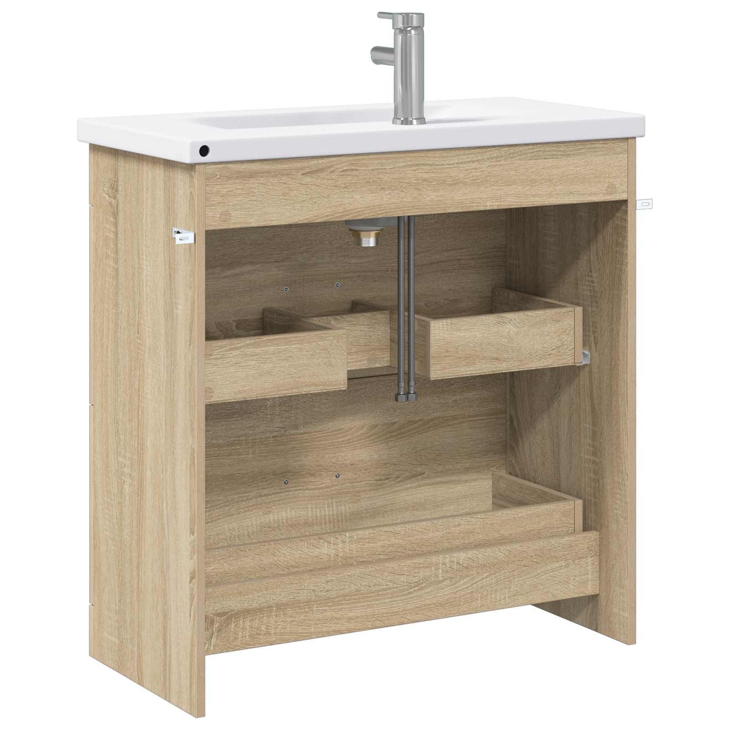 Baderomsinnredningssett Sonoma eik 81 x 40 x 84,5 cm