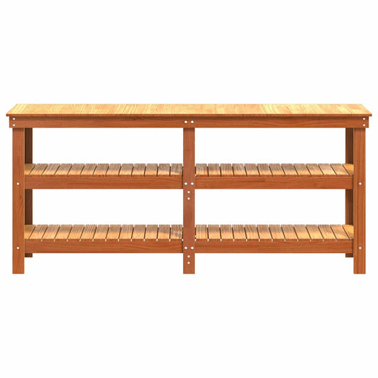 Arbeidsbenk Vokset Brun 181.5 x 50 x 80 cm Massiv furu