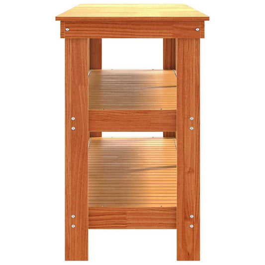 Arbeidsbenk Vokset Brun 181.5 x 50 x 80 cm Massiv furu