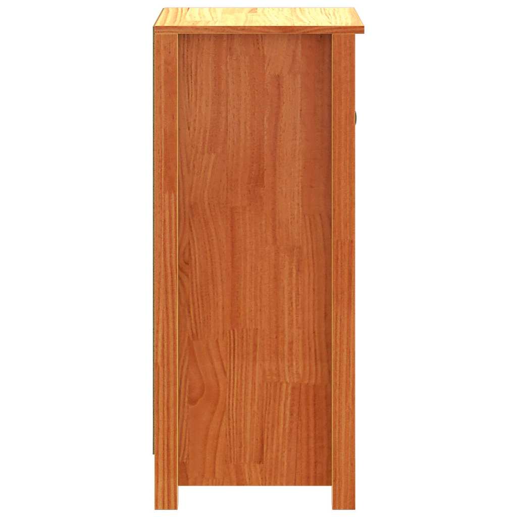 Serviesskap 2 pcs Vokset Brun 39 x 34,5 x 80 cm Massiv furu