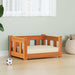 Hundeseng med lagring Vokset Brun 55 x 45 x 28 cm Massiv furu
