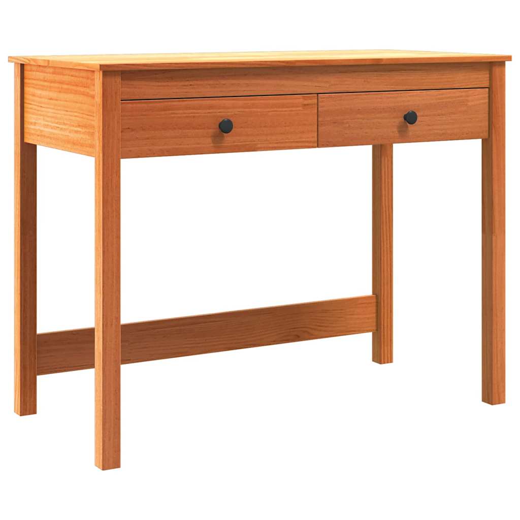 Skrivebord med skuff Max Brun 100 x 50 x 78 cm Massiv furu