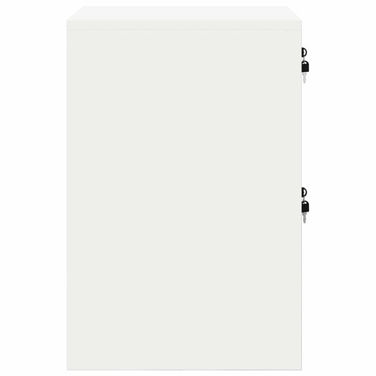 Arkivskap med skuff Hvit 44 x 50 x 74,5 cm Kaldvalsget Stål