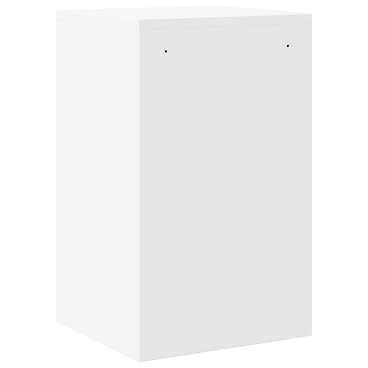 Arkivskap med skuff Hvit 45,5 x 42 x 74,5 cm Kaldvalsget Stål