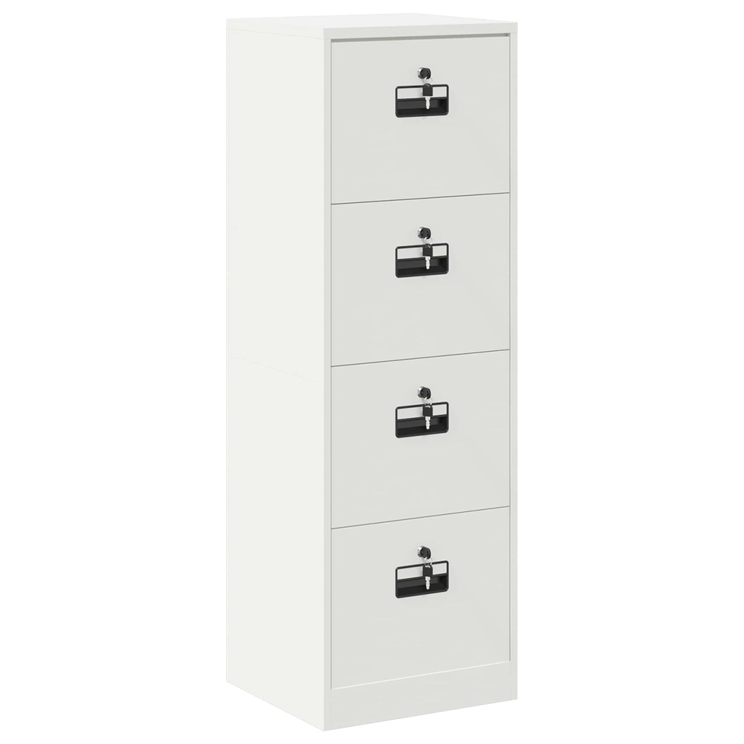 Arkivskap med skuff Hvit 45,5 x 42 x 106,5 cm Kaldvalsget Stål
