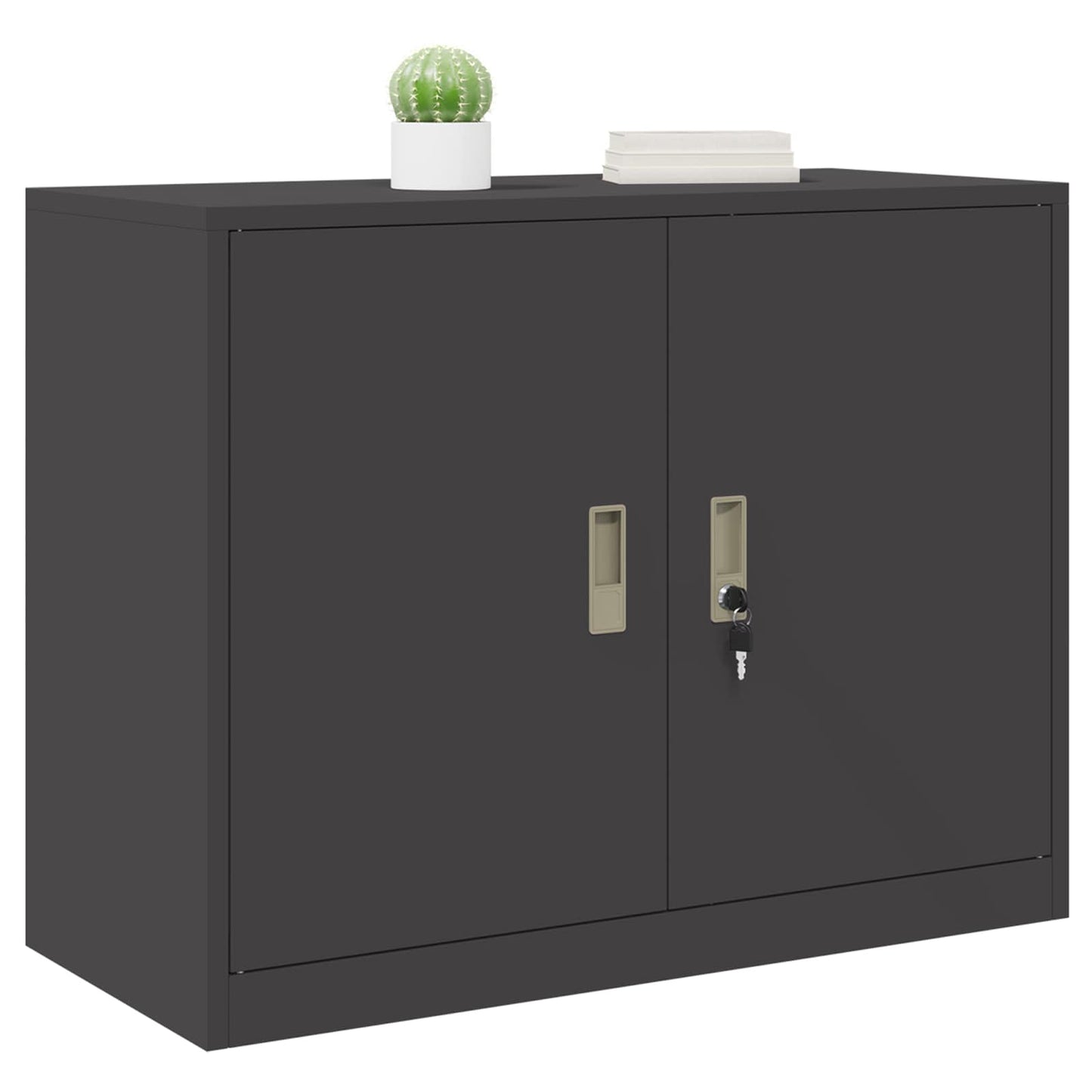 Oppbevaringsskap Svart 90 x 40 x 70 cm Stål