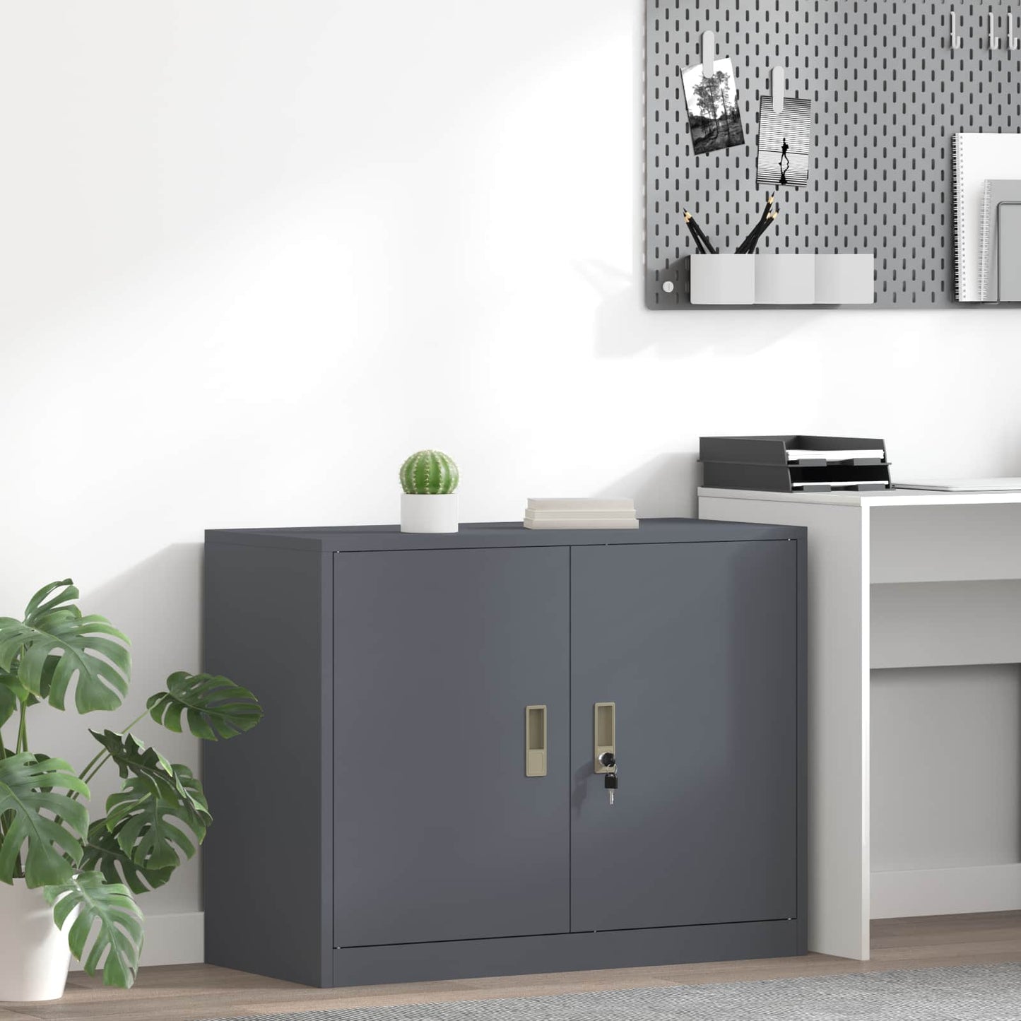 Oppbevaringsskap Antrasitt 90 x 40 x 70 cm Stål