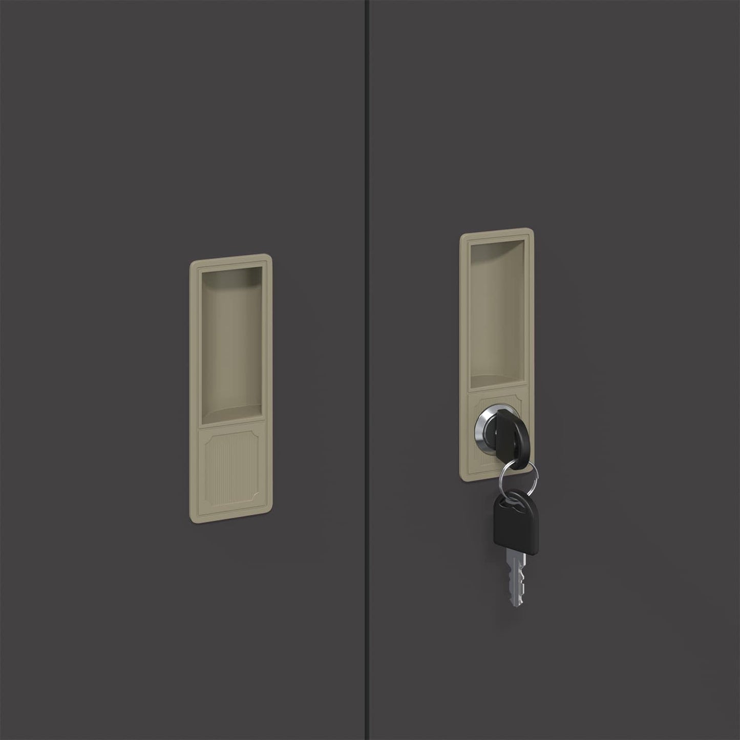 Oppbevaringsskap Svart 90 x 40 x 90 cm Stål