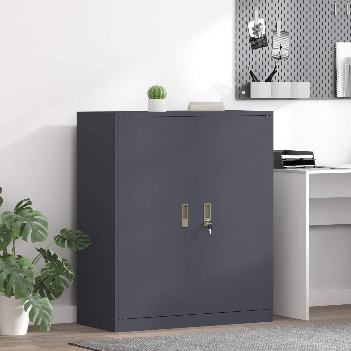 Oppbevaringsskap Antrasitt 90 x 40 x 105 cm Stål